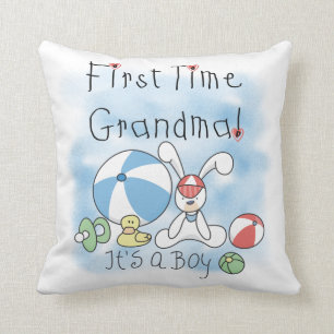 Coussin Grand-maman de première fois des cadeaux de garçon