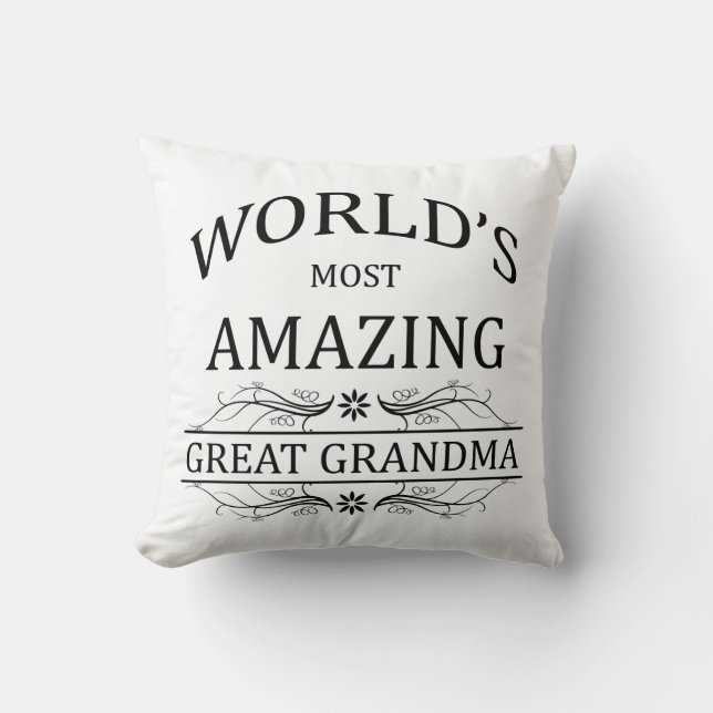 Coussin Grand-maman la plus extraordinaire du monde la (Recto)