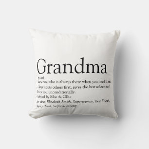 Coussin Grand-mère définition Photo