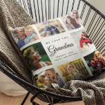 Coussin Grand-mère moderne chic garde famille photo collag<br><div class="desc">Un cadeau magnifique et moderne pour votre grand-mère merveilleuse : Un coussin de collage photo sur Instagram branché avec votre message personnel et les noms pour cette tenue spéciale remplie d'années de souvenirs. On t'aime,  grand-mère !</div>