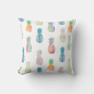 Coussin grand motif coloré ananas