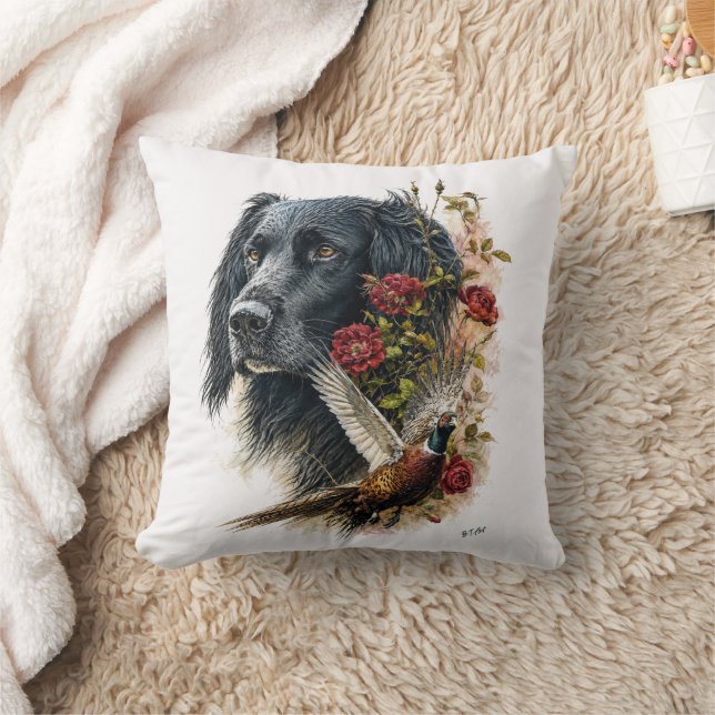 Coussin Grand Munsterlander avec faisan   (Couverture)