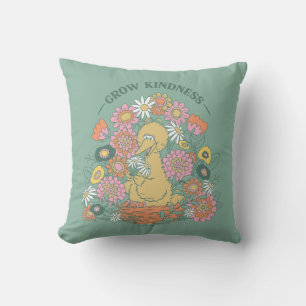 Coussin Grand Oiseau Florale graphique de bonté