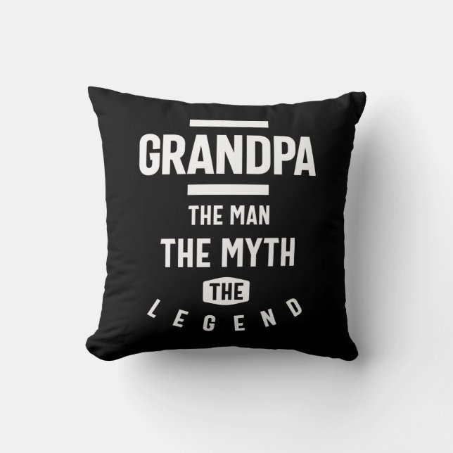 Coussin Grand-Père L'Homme Le Mythe La Légende (Recto)