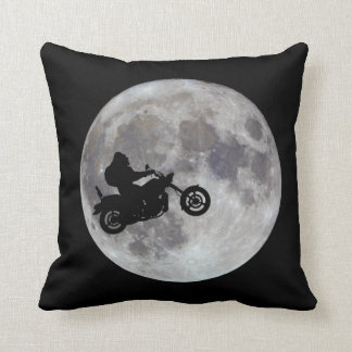 Coussin Grand pied, grand vélo et une grande lune