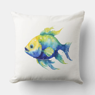 Coussin Grand poisson ombre