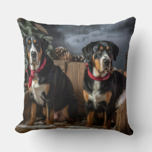 Coussin Grand Suisse neige neige neige neige neige neige N