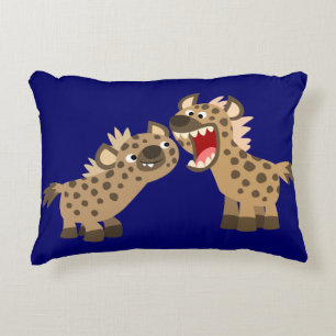 Coussin Grand-Teethed mignon d'accent d'hyènes de