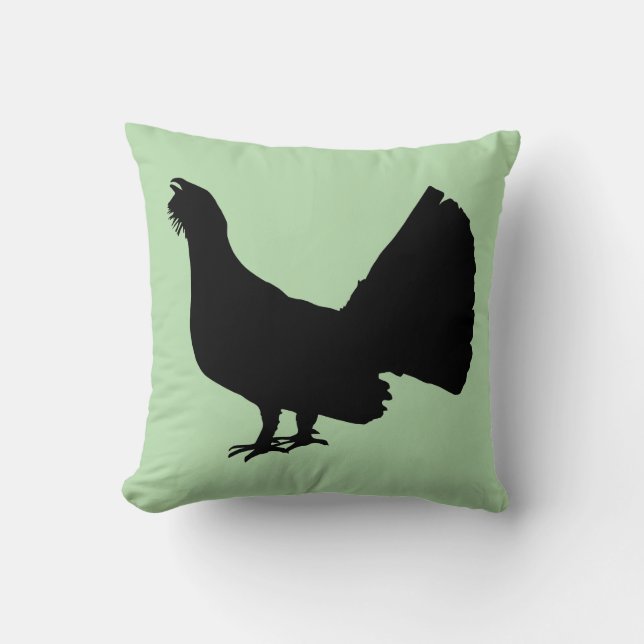 Coussin Grand Tétras (Recto)