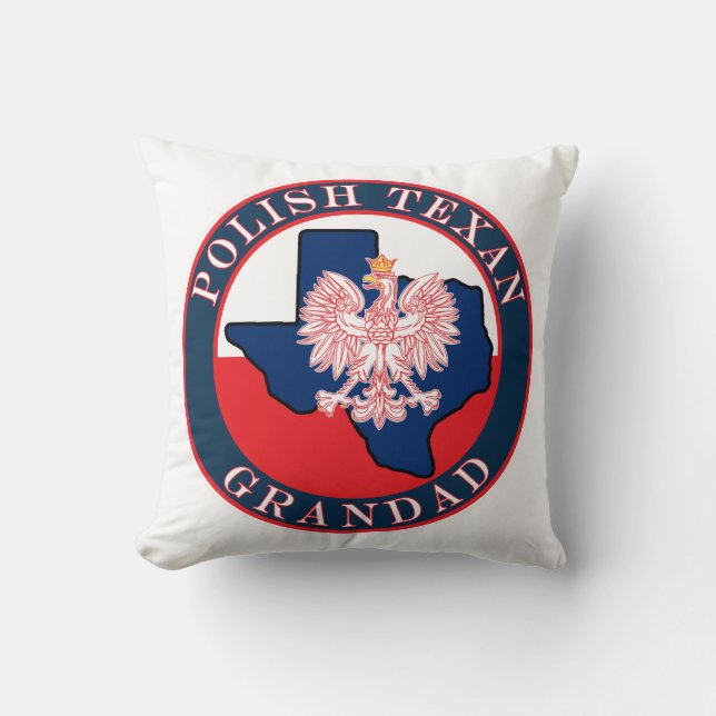 Coussin Grand tour texan polonais (Recto)