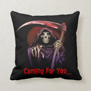 Coussin Grande Faucheuse Venant Pour Vous Halloween