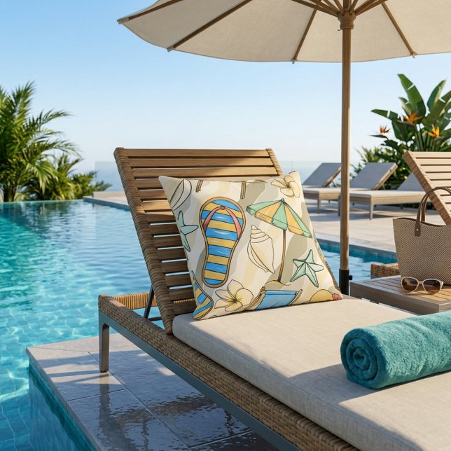 Coussin Grande Plage  (Créateur téléchargé)