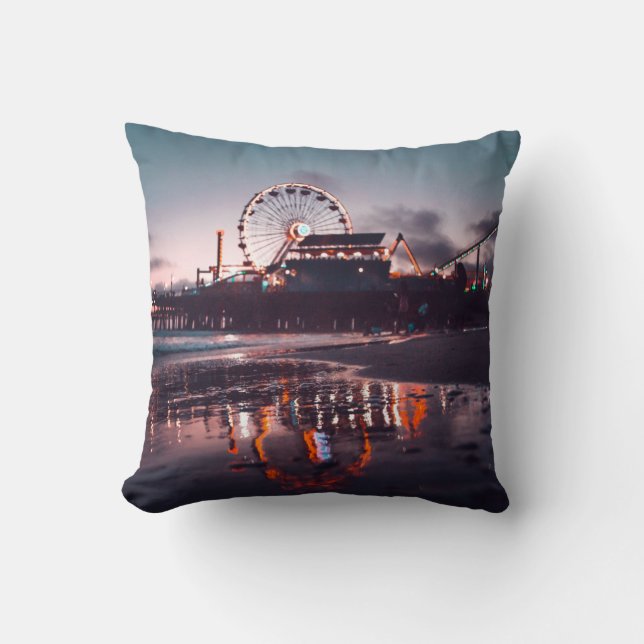 Coussin Grande roue pendant l'heure d'or (Recto)