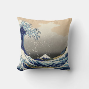 Coussin Grande Vague au large de Kanagawa & Mont Fuji Mer