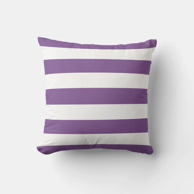Coussin Grandes teintes violettes et blanches modernes (Recto)