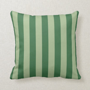 Coussin Grandes verticales Forêt Vert rayé