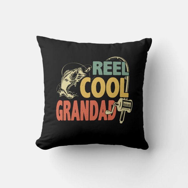 Coussin Grandfather Quotes | Fishing Cool Grandad (Recto)