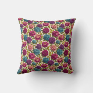 Coussin Grandmillennial Rose Ancienne – Floral Cottagecore