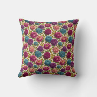 Coussin Grandmillennial Rose Ancienne – Floral Cottagecore