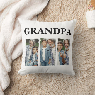 Coussin Grandpa Custom Photo Collage
