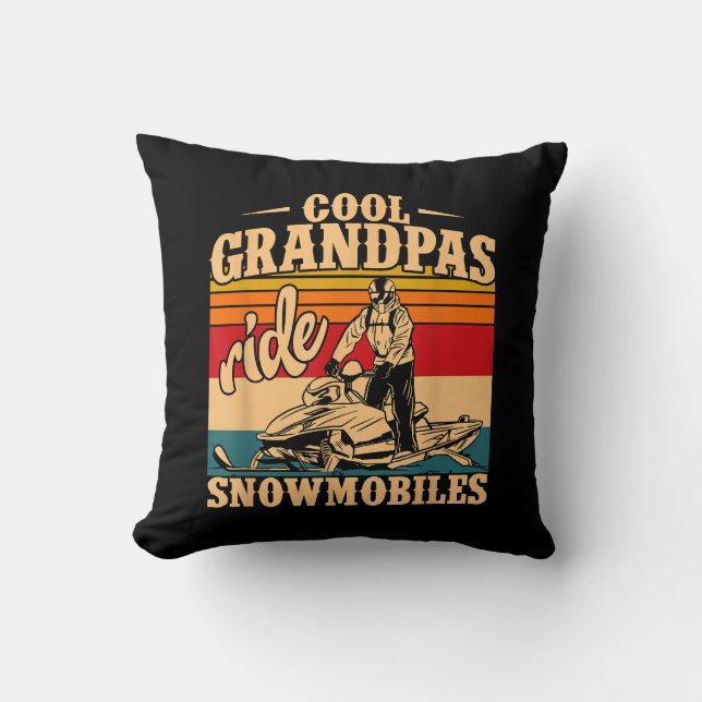 Coussin Grandpas cool randonnée Motoneige Motoneige Motone (Recto)