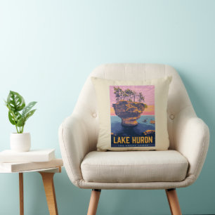 Coussin Grands Lacs   Lac Huron