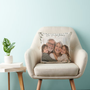 Coussin Grands-parents Notre Plus Grande Bénédiction Photo
