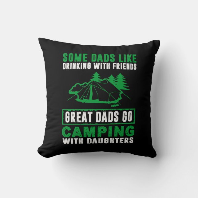 Coussin Grands Pères Camping Avec Filles (Recto)