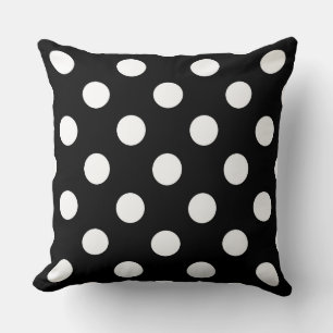 Coussin Grands Points Blancs 