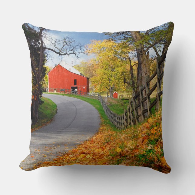 Coussin Grange dans l'automne (Recto)