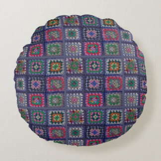 Coussin - Granny Carré Crochet Motif