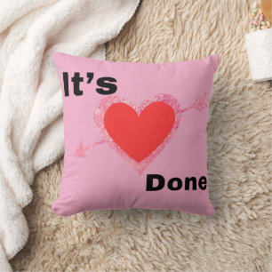 Coussin Graphique Cœur C'est Fait