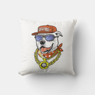 Coussin Graphique de chien cool Unisexe Ultra Coton Tee -