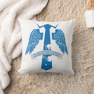 Coussin Graphique de citation de Cravate de Castiel surnat