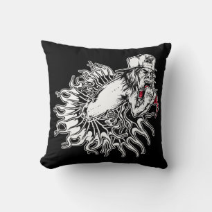 Coussin Graphique de Cool de la bête déplaisante