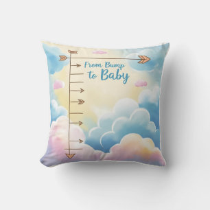 Coussin Graphique de croissance Pastel Cloud "De la bosse 