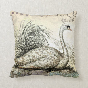 Coussin Graphique de cygne
