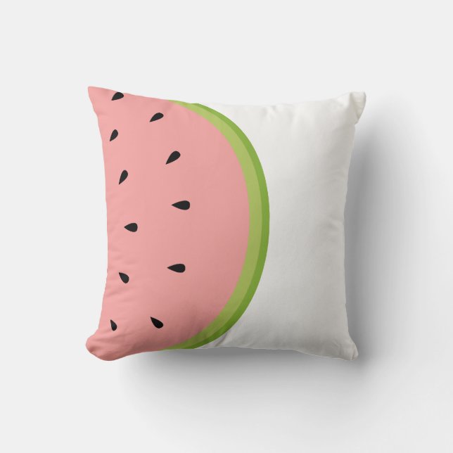 Coussin graphique de fruit de pastèque (Recto)