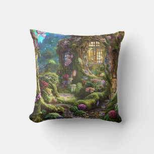 Coussin Graphique de la forêt de Fairyland