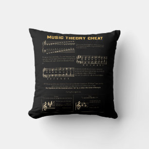 Coussin Graphique de théorie de la musique