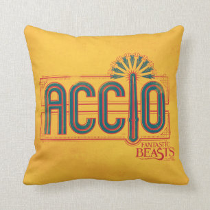 Coussin Graphique d'orthographe Red Art Déco ACCIO™