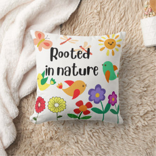 Coussin Graphique "enraciné dans la nature"
