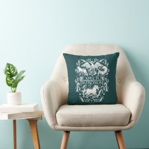 Coussin Graphique Filigree de Patronum d'Expecto