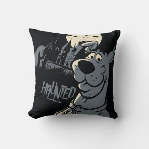 Coussin Graphique hanté Noir de manoir de Scooby-Doo