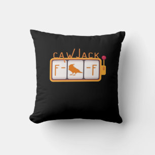 Coussin Graphique Rétro F-Caw-F Jackpot