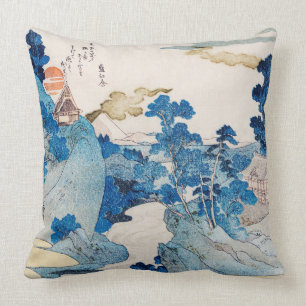 Coussin Graphiques d'encre Jardin asiatique Paysage Jeu d'