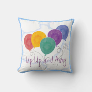 Coussin Graphiques haut et loin Ballons multicolores
