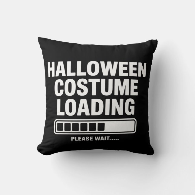 Coussin Graphisme de chargement de costume d'Halloween coo (Recto)