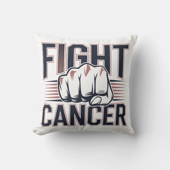 Coussin Graphisme de poing audacieux pour les guerriers du (Recto)