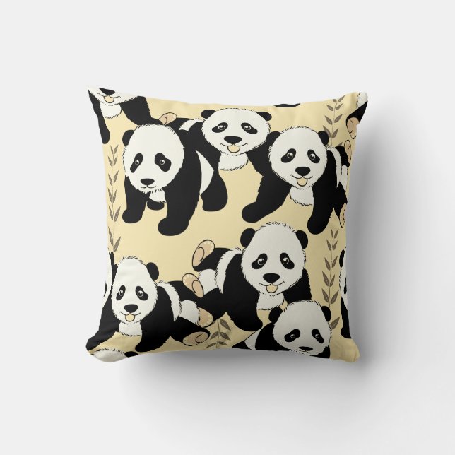 Coussin Graphisme des ours de panda (Recto)